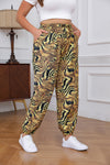 Green & Cream Flower Pants