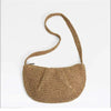 Crossbody Straw Dumpling Bag