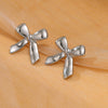 Silver Bow Earrings