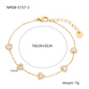 NMSB-E157-3 Gold White Diamond