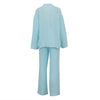 Cotton Champray & Lace up Cardigan Top Loose & Pants