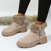 Velvet Thermal Faux Shearling Boots