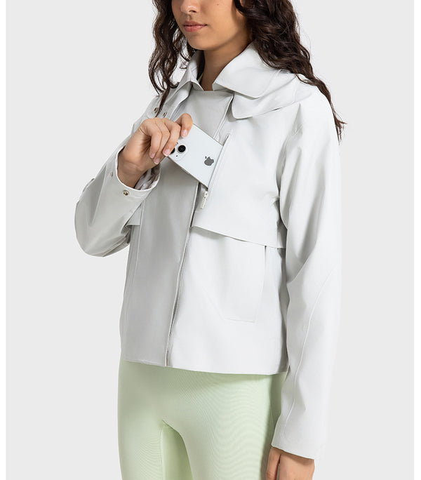 Removable Hooded Windbreaker Sports Jacket