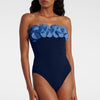 Contrast Floral One Piece Swimsuit