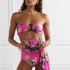 Tropical Flower Split Bikini Swimsuit & Cover All