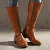 Leather Knight Boots