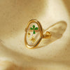 Lucky Four Leaf Clover Ring