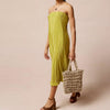 Solid Pleated Backless Maxi Dress