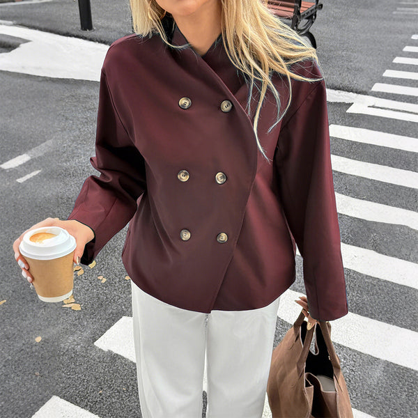 Casual Button Long Sleeved Coat