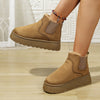 Brushed Lining Platform Snow Boots