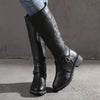 Leather Knight Boots