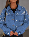 Cocoa Yacht Club Beads Loose Denim Jacket