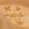 Pearl Bow Necklace