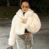 Cardigan Fur Fleece Long Sleeved Jacket