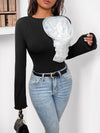 Sweet 3D Black Jumpsuit