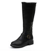 Leather Knight Boots