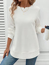 Cocoa Yacht Club Asymmetric Hem Long Sleeve Shirt