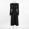 Cocoa Yacht Club Black Matte Satin Dress