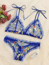 Sexy Lingerie Mesh See-through Lace Sexy Three-Point Sexy Sleepwear