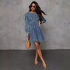 Cocoa Yacht Club Casual Patchwork Denim Dress