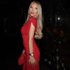 Red Mesh Maxi Dress