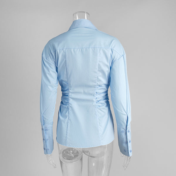 Office Pleated Shirt