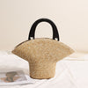 Wooden Portable Hat Straw Bag