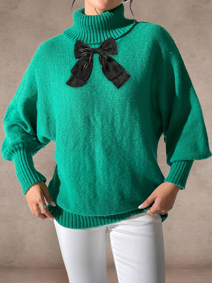 Green Black Bow