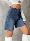 Casual High Waist Denim Shorts