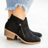 Suede Thick Heel Thin Martin Boots