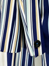 Striped Blazer & Flared Pants