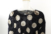 Loose Polka Dot Gold Two Tone Diamond Velvet Dress