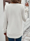 Cocoa Yacht Club Asymmetric Hem Long Sleeve Shirt