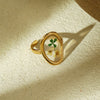 Lucky Four Leaf Clover Ring