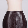 Elegant Hundred Stitch Mid Length Solid Color Hip Skirt