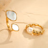 White Shell Ring