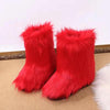 Plush Mid Calf Length Snow Boots