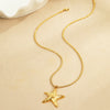 Ocean Series Starfish Hemp Floral Necklace & Earrings