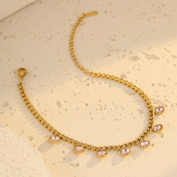 Classic Loving Heart Geometric Abstract Rhinestone Tassel Jewelry