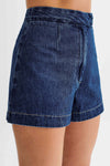 Summer Casual Sleeveless Denim Shorts Set