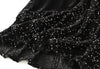 Velvet Fishtail Sequined Skirt