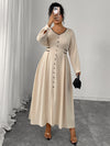 Slim Fit Lace Up Dress