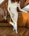Off Shoulder Knitted Dress