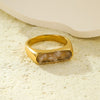 Vintage Inlaid Natural Stone Ring