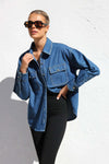 Denim Double Pocket Loose Shirt