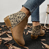 Western Pointed Toe Chunky Heel Martin Boots