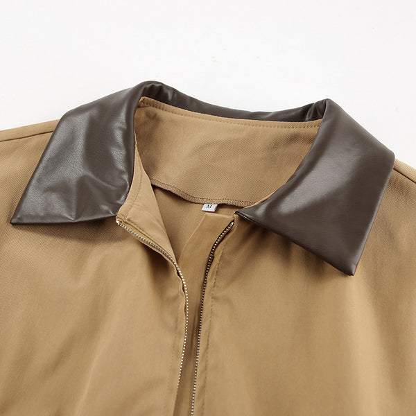 Leather Loose Trench