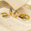 Vintage Inlaid Natural Stone Ring