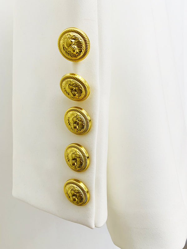 Star Metal Beaded One Button Blazer
