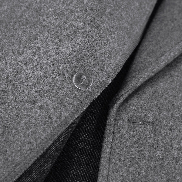 Casual Laid Back All Match Mid Length Wool Blazer